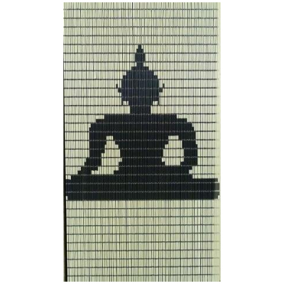 Vliegengordijn op maat: Boeddha zittend (bouwpakket)
